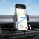 Тримач для мобiльного з БЗП HOCO HW13 Speed wireless fast charging car holder(air outlet) Black Metal Gray - изображение 8