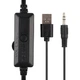 Компьютерная акустика Kisonli X17 с LED подсветкой с разъемами AUX 3.5mm мощность 3W Black - изображение 6