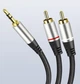 Міжблочний Аудіо кабель AUX 3.5мм miniJack - 2 RCA тато - тато Тюльпани 1.5 метри - зображення 1