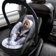 Универсальный защитный вкладыш в автокресло группы 0+ (0-13 кг), коляску Baby Protect WP mini (Ontario Baby) ART-0000681, черный - изображение 5