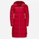 Пуховик зимний длинный женский Jack Wolfskin Crystal Palace Coat 1204131_2505 L Красный (4060477280073) - изображение 7