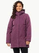 Куртка демисезонная удлиненная с капюшоном женская Jack Wolfskin Salier Coat 1116141-I0082 L Фиолетовая (4064886316996) - изображение 1