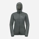 Куртка демисезонная короткая с капюшоном женская Jack Wolfskin Windhain Hoody W 1307481-4136 L Серо-зеленая (4064886311113) - изображение 7