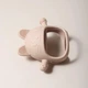 Детский силиконовый прорезыватель на ручку Kitty игрушка - грызунок с держателем в форме кота, 10х12 см, бежевый "S" (98773551) - изображение 4