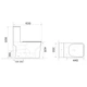 Унитаз-компакт Mixxus WAVE-0404-R 630х350х805mm, система смыва RIMLESS (MI6692) - изображение 6