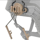Крепление адаптер WoSport на каску шлем для наушников Peltor | Earmor | Walkers tan (HL-ACC-43-T) - изображение 1