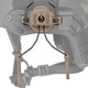 Крепление адаптер WoSport на каску шлем для наушников Peltor | Earmor | Walkers tan (HL-ACC-43-T) - изображение 2