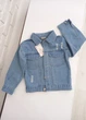 Джинсова куртка Zahrat Fashion 122 см блакитна KY401 - зображення 4