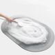 Коврик для ванной комнаты Shower Room 3D Мрамор влаговпитывающий нескользящий ковер суперпоглощающий, диатомитовый 80х50 см серый - изображение 3