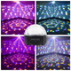 Energolux QR-115 12 цветной, стерео LED RGB, Bluetooth диско-шар, светомузыка с пультом, лазерный диск проектор 360° с подвижным эффектом, активация под ритм музыки - изображение 3