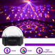 Energolux QR-115 12 цветной, стерео LED RGB, Bluetooth диско-шар, светомузыка с пультом, лазерный диск проектор 360° с подвижным эффектом, активация под ритм музыки - изображение 6