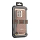 Чохол Kajsa Briquette Collection Rhombus with MagSafe для iPhone 16 Колір Brown - изображение 6