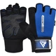 Рукавички для фітнесу RDX W1 HALF BLUE-S - изображение 1