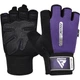 Перчатки для фітнесу RDX W1 Half Purple S - зображення 1