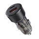Автомобільний зарядний пристрій ACEFAST B12 60W (USB-A+USB-C) dual-port car charger Black (6974316282914) - изображение 3
