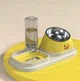 Набор для кормления питомца 5в1 с поилкой Duck двойная миска для собак / котов с отсеком для медленного кормления и вкусняшек, желтый (99042234) - изображение 7