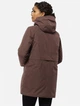 Куртка демисезонная удлиненная с капюшоном женская Jack Wolfskin Salier Coat 1116141-5165 L Коричневая (4064993907971) - изображение 2