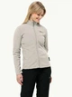 Толстовка на молнии утепленная на флисе женская Jack Wolfskin Taunus Fz W 1711391-A0029 L Бежевая (4064886338776) - изображение 1