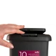Відро для сміття 10 л з кришкою та педаллю пластикове MVM BIN-01 10L ANTHRACITE - зображення 10