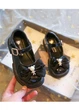Детские туфли J.SHOES 33р 20см черные TY117 - изображение 1