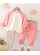 Детский костюм (кофта, штаны) Texier 80см розовый KO554 - изображение 2