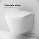 Унітаз підвісний AM.PM Sense C741701SC FlashClean c сидінням Soft Close дюропласт - зображення 8