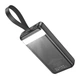 Повербанк Hoco 30000mAh 3хUSB/Type-C PD/QC ліхтарик дисплей Black (J123B_Black) - зображення 2
