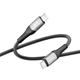 Кабель USB Ridea RC-US42 UltraStrong Type-C to Type-C 60W 1.2m Чорний - зображення 4