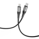 Кабель USB Ridea RC-US42 UltraStrong Type-C to Lightning 30W 2m Чорний - зображення 3