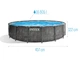 Бассейн каркасный Intex 26742 круглый 457*122 см фильтр-насос, лестница, подстилка, тент Объем 16805 л - изображение 5