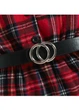 Детское платье в клетку Shein 110см красное П117 - изображение 3