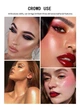 Палетка хайлайтер для лица 3 оттенка Misiou Beauty 22г - изображение 2