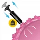Мяч для пилатеса, йоги, реабилитации 4FIZJO 20 см (массажный) Pink (P-5905973402347) - изображение 4