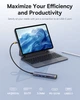 USB хаб на 7 выходов на Type-C HDMI выход Baseus UltraJoy Series 7-Port (HDMI, 2xUSB 3.0, TF, SD). Gray - изображение 7
