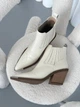 Женские ботинки казаки ShoesBand Молочного цвета натуральная кожа демисезонные 40 (26 см) (S21001-2д) - изображение 7