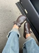 Женские клоги ShoesBand Шоколадного цвета натуральная кожа закрытые 39 (25,5 см) (S99231-4) - изображение 3