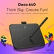 Графический планшет ХP-Pen Deco 640 Активная область 160 х 90 мм Черный - изображение 3