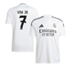 Дитяча футбольна форма Adidas Vini Jr. №7 Real Madrid 2024-2025, розмір 24 (зріст 130–140 см), біла - изображение 3