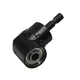 Угловой адаптер магнитный стальной Semi Bit Adapter 105 ° насадка 1/4, Black под биты для шуруповерта/дрели - изображение 1