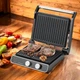Электрический прижимной гриль Maestro MR-722 Black 2000 Вт - изображение 2