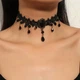 Мереживний чокер у готичному стилі Чорний - зображення 1