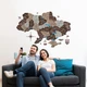 Багатошарова (3Д) дерев'яна мапа України Капучино 150х99 см Enjoy The Wood - зображення 4
