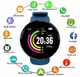 Умные Смарт Часы, Фитнес браслет, Smart Watch, Круглые Синие (Blue) (пульсометр, тонометр, шагомер), D20 (Y68) - изображение 1