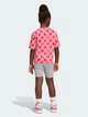 Детский летний комплект (футболка + велосипедки) Adidas Lg Dy Mi T Set JF3646 134-140 см Розовый (4067906210229) - изображение 8
