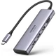 Док-станція Ugreen CM511 USB3.1 Type-C - HDMI USB 3.0х2 SD TF PD 5-in-1 Grey (60383) - зображення 1