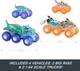 Ігровий набір гоночних машинок Hot Wheels Monster Trucks 1 64 Scale Mega Wrex Tiger Shark - зображення 3