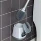Щетка силиконовая ершик для чистки туалета AVA Grey-White - изображение 3