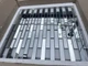 Мозаика зеркальная DecorStoneHub Zs-stik-GS графитовая с сатином 338х320 мм стик для спальни и кухни (004188) - изображение 1