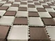 Мозаика зеркальная DecorStoneHub Zs-mix-SB бронзовая с сатином 330х330 мм шахматная доска для колонн (004180) - изображение 1