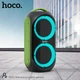 Портативна бездротова колонка HOCO DS33 Bluetooth акустика з бездротовим мікрофоном та пультом ДУ LED караоке |BT5.0, USB/TF, 4500mAh, до 3год роботи, 30W| Зелений - зображення 3